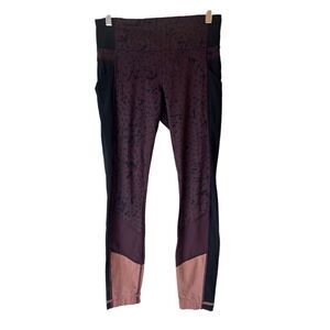 LULULEMON TRAIL BOUND 7/8 TIGHT FULL-ON LUXTREME STAR CRUSHED BLACK CHERRY SZ  6